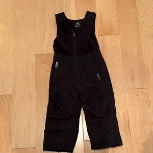 Kids Black One Piece Snowsuit
